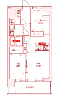 メゾン・ド・リヴェール【3階】の間取り