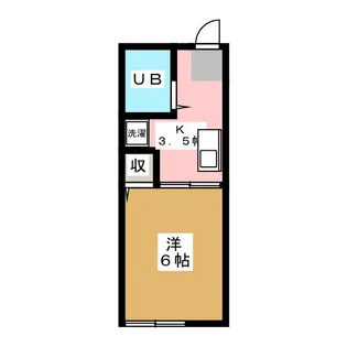 シティハイムれんげそう【1階】の間取り