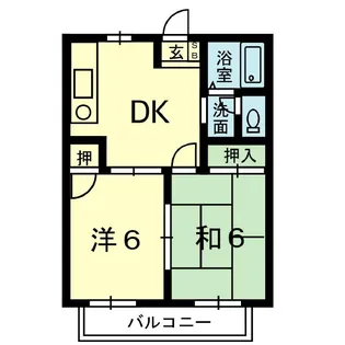 コーポ緑【2階】の間取り