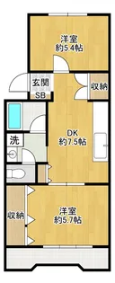 守屋ビル【2階】の間取り