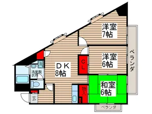 ダイヤハイツ【4階】の間取り