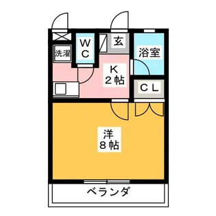 コーポサンキ【1階】の間取り