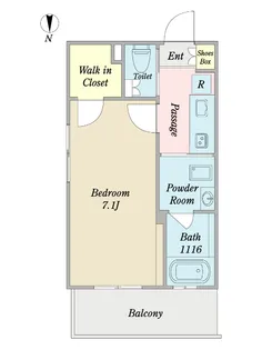 ボヌール二葉【5階】の間取り