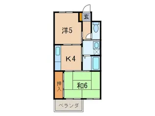 ラフォーレ門戸【2階】の間取り