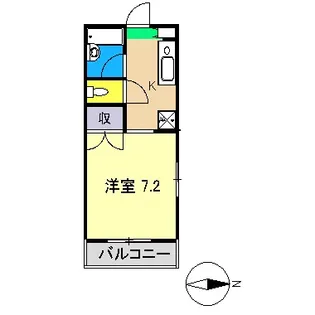 エスティーコート南国【3階】の間取り