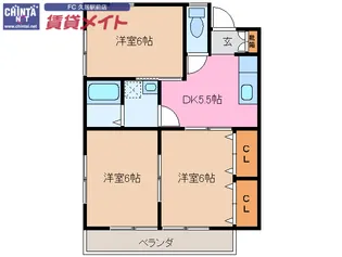 ヴィンテージ エミール【1階】の間取り