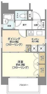 ヴィーダ日本橋イースト【9階】の間取り
