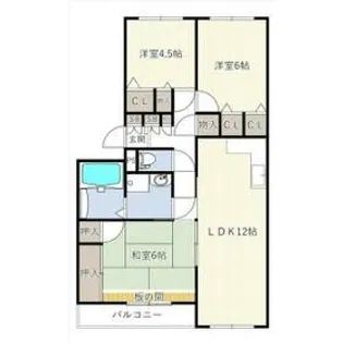 INOVE松戸六高台【3階】の間取り