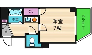 インターナショナル上汐【7階】の間取り