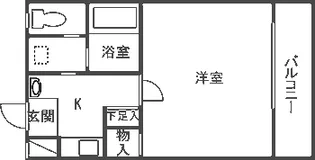 サンリッツ飛鳥【1階】の間取り