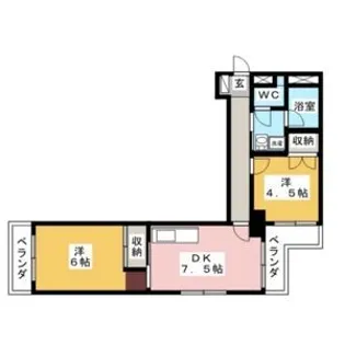 レヴァンテ岐阜【4階】の間取り