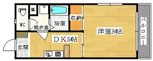 リバーストリート【1階】の間取り