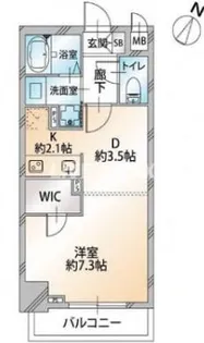 オーキッドレジデンス千代田岩本町【4階】の間取り