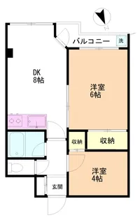 セザール第二蒲田【2階】の間取り