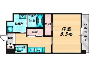 PHOENIX CLOVE TOMOI【5階】の間取り