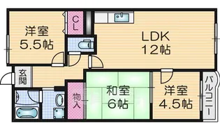 リストラフェイス【3階】の間取り