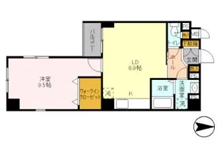 グローセインゼル湯島【8階】の間取り
