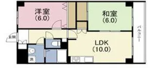 ホワイトマーブル【10階】の間取り