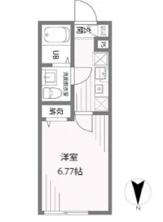 ボルテックス中野本町【1階】の間取り
