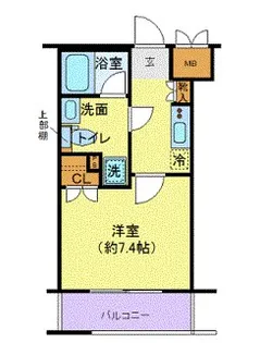 エクセリア溝ノ口【2階】の間取り