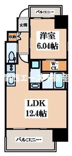 プレジオ森河内ASIAN【8階】の間取り