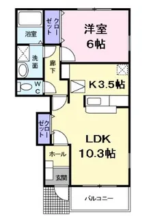 リュミエール アネックスI【1階】の間取り
