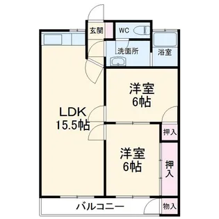 蕨中央ビル【5階】の間取り