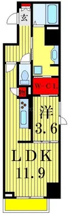 AKレジデンス本八幡【6階】の間取り