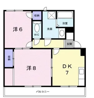 サンハイツ大滝【3階】の間取り