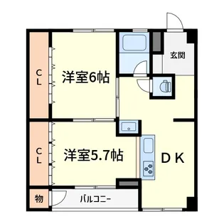 城第一マンション【2階】の間取り