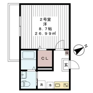 リシェス南流山【2階】の間取り