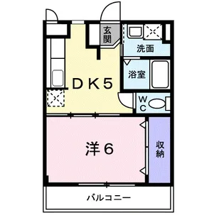 カーサ・フィオーレII【2階】の間取り