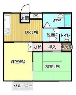 ベルシオンII【1階】の間取り