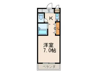 シャルム住吉【3階】の間取り