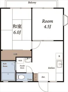 サンハイツ南原I【2階】の間取り