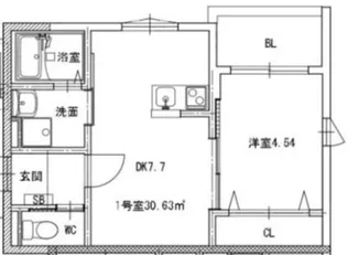 シャロム西子飼【3階】の間取り