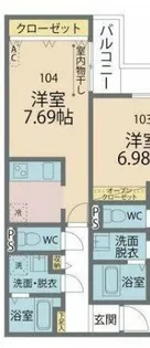 カインドネス橋本II【2階】の間取り