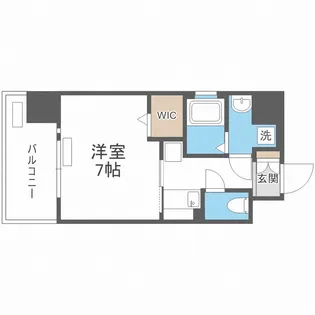 レオンヴァリエ大阪ベイシティII【3階】の間取り