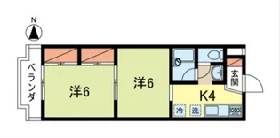 ハイツアルカディア【2階】の間取り