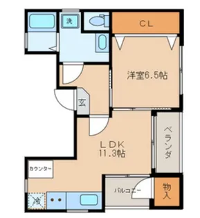 H.M【2階】の間取り