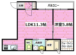 アビダシオン桃山【3階】の間取り