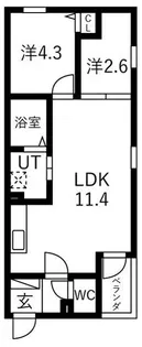 プレシア野並【2階】の間取り