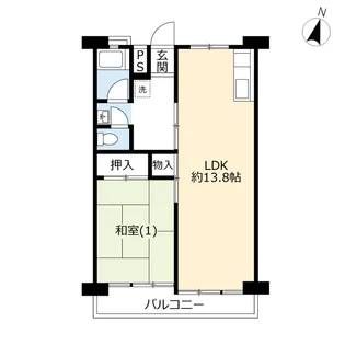 UR港南台ちどり【11階】の間取り