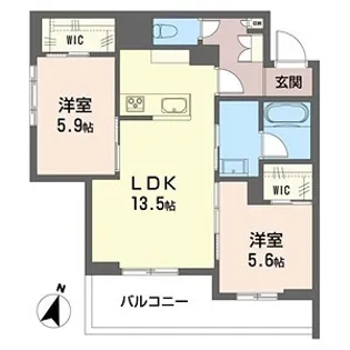 ジャカランダ【2階】の間取り