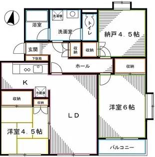 ヘリオス378国分寺【2階】の間取り