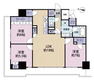 ザ・ライオンズ定禅寺タワー【26階】の間取り