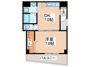 サザンミヤマエ【1階】の間取り