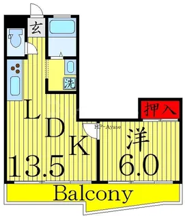 リバシティー1【5階】の間取り
