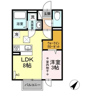 eims B【1階】の間取り