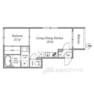 DIIRA鳥羽街道【3階】の間取り